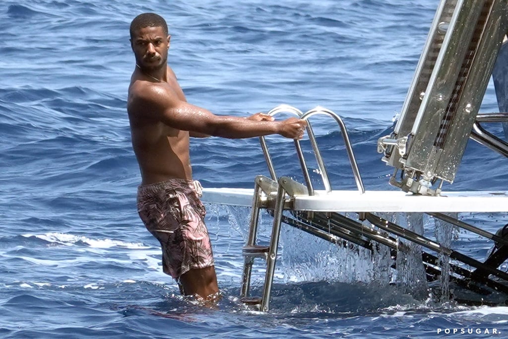 Michael B Jordan Shirtless In Italy Pictures July 2018 Popsugar Celebrity Photo 2 
