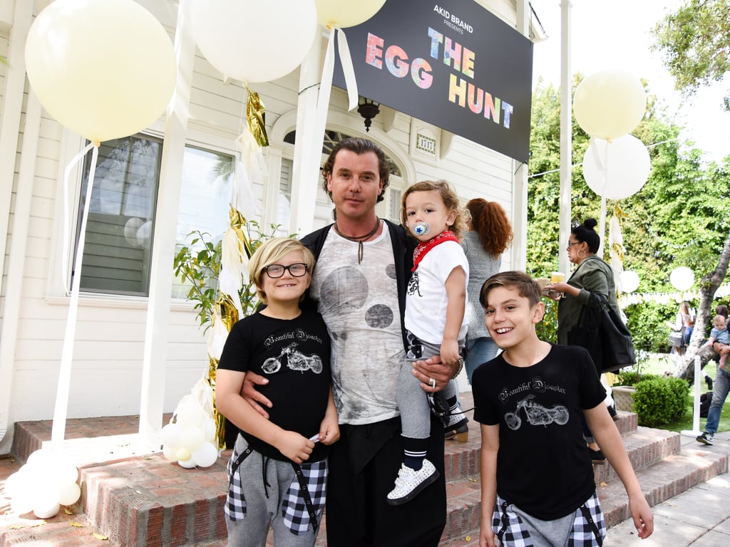 Gavin Rossdale and Kids Easter Egg Hunt March 2016
