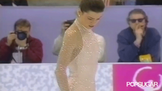 Next up was American sweetheart Nancy Kerrigan, who really is the Anne Hathaway of figure skating.
