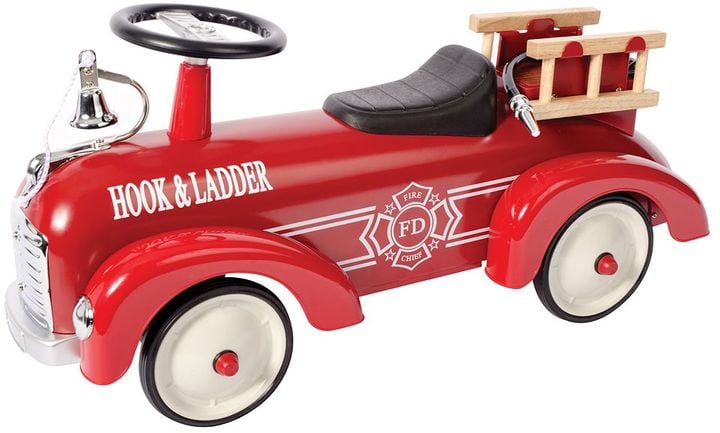 Schylling Metal Speedster Ride-On Fire Truck