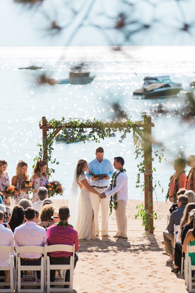 Colorful Lake Tahoe Wedding