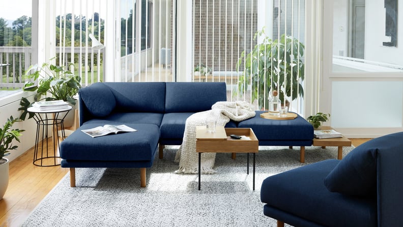 The Best Modular Sofa: Burrow Range 4-Piece Open Sectional Lounger With Table