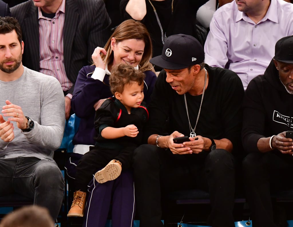 Ellen Pompeo and Chris Ivery at Knicks Game November 2018