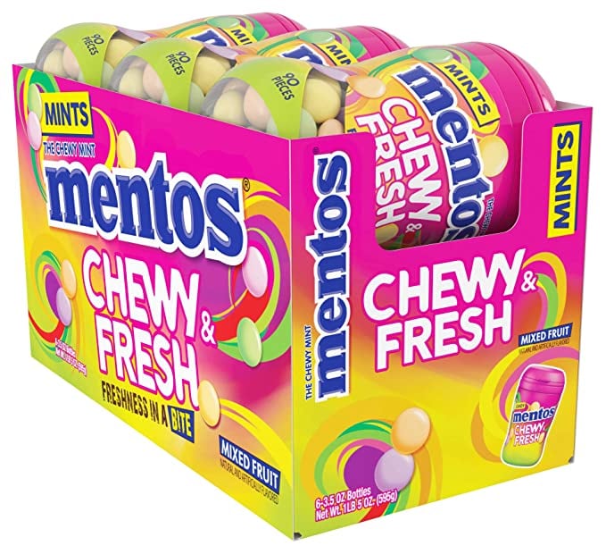 Mentos Chewy and Fresh Fruit