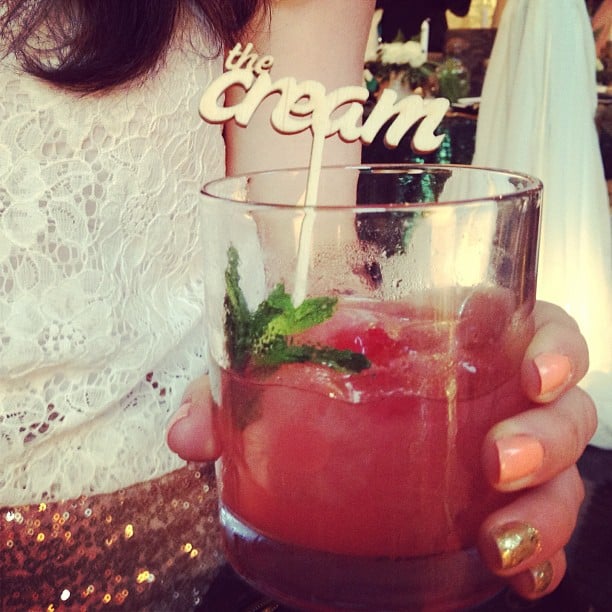 Rocking A Cute Drink At The Cream Popsugar Love And Sex Instagrams