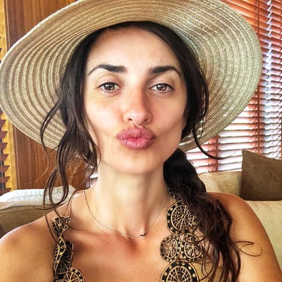 Penélope Cruz Makeup-Free Selfie May 2018