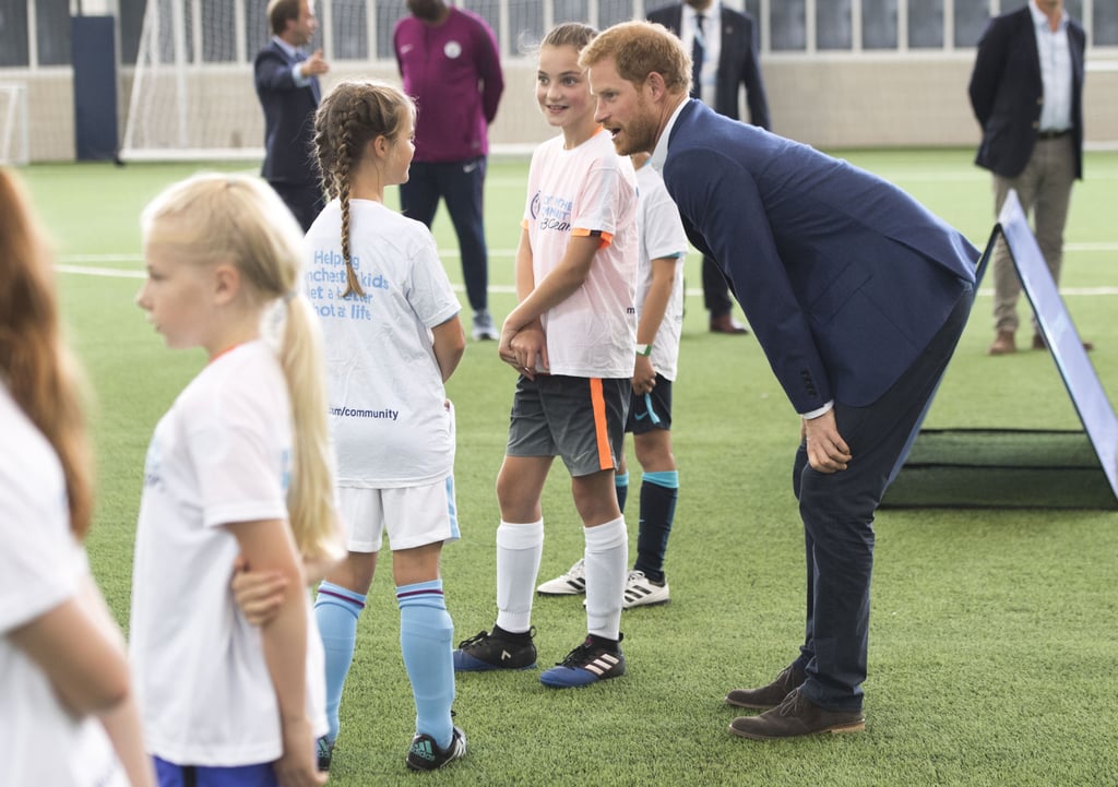 Prince Harry in Manchester, England, September 2017