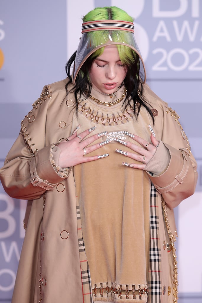 Billie Eilish Wears Custom Burberry at the 2020 BRIT Awards | Billie ...