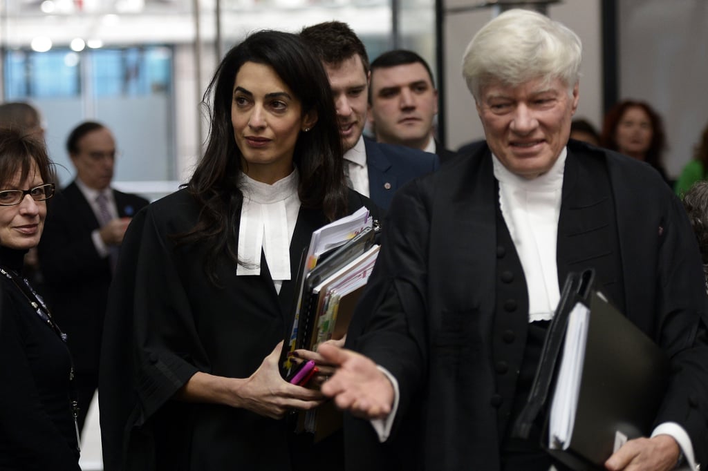 Amal Clooney in Court in Strasbourg January 2015