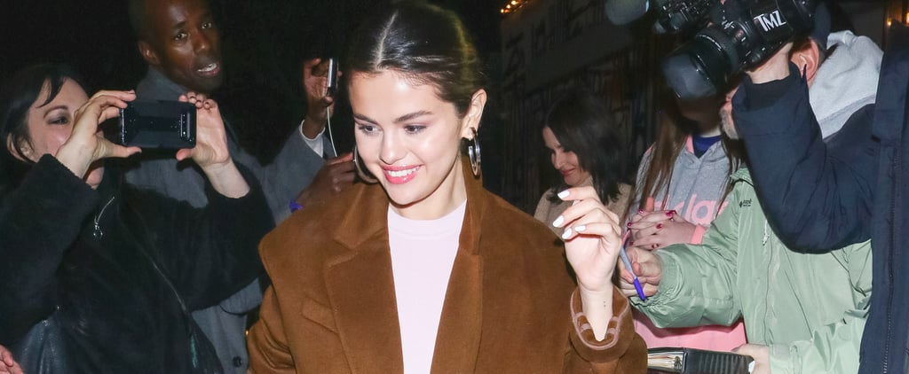 Selena Gomez Wears a Light Pink Turtleneck Twice in 1 Week