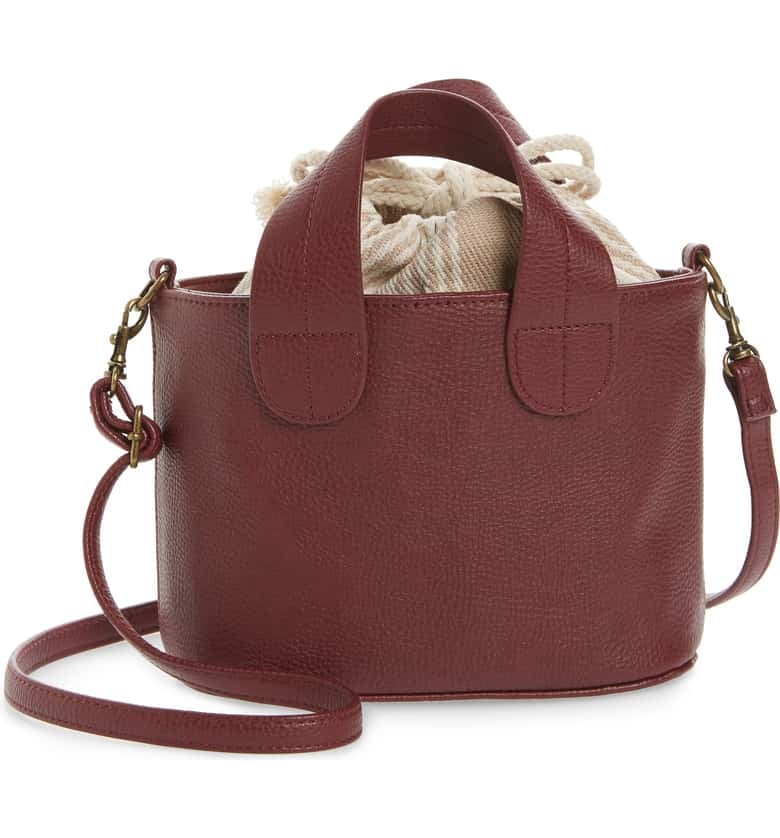 BP. Mini Leather Crossbody Tote