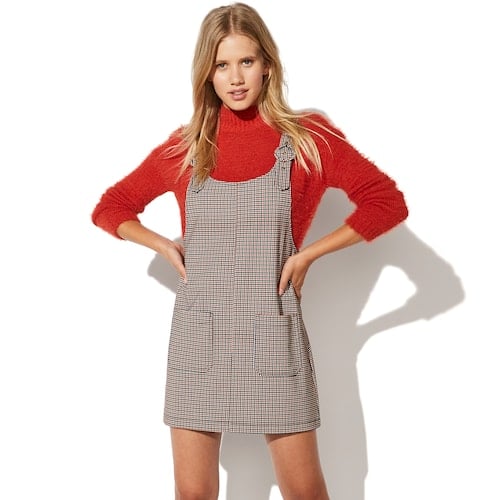 Vylette Plaid Pinafore