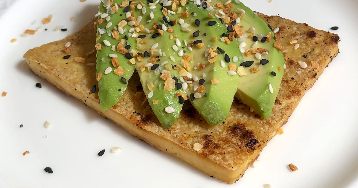 LowCarb Tofu Avocado Toast POPSUGAR Fitness UK