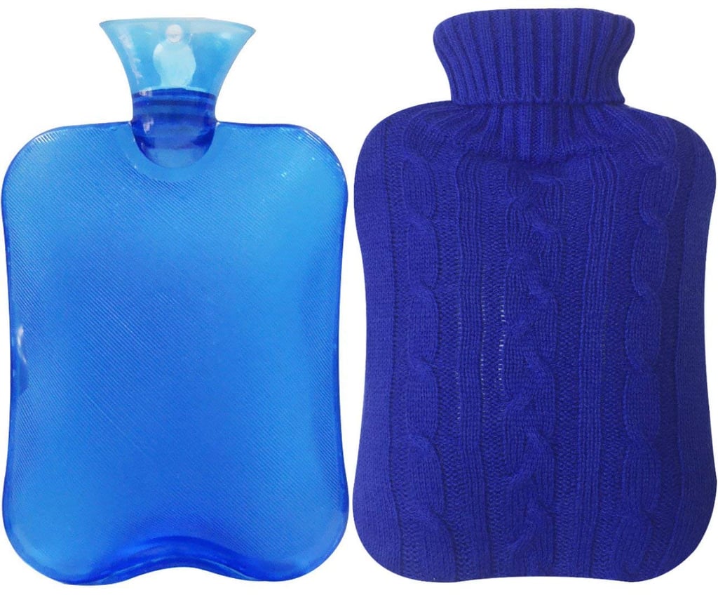 Attmu Classic Rubber Transparent Hot Water Bottle With Knit Cover in Blue ($16)