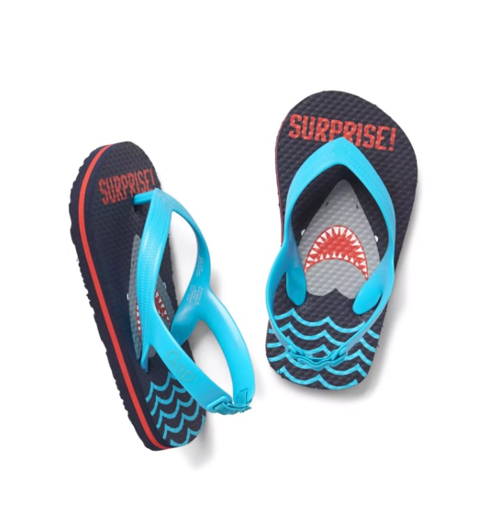 Surprise Shark Flip Flops