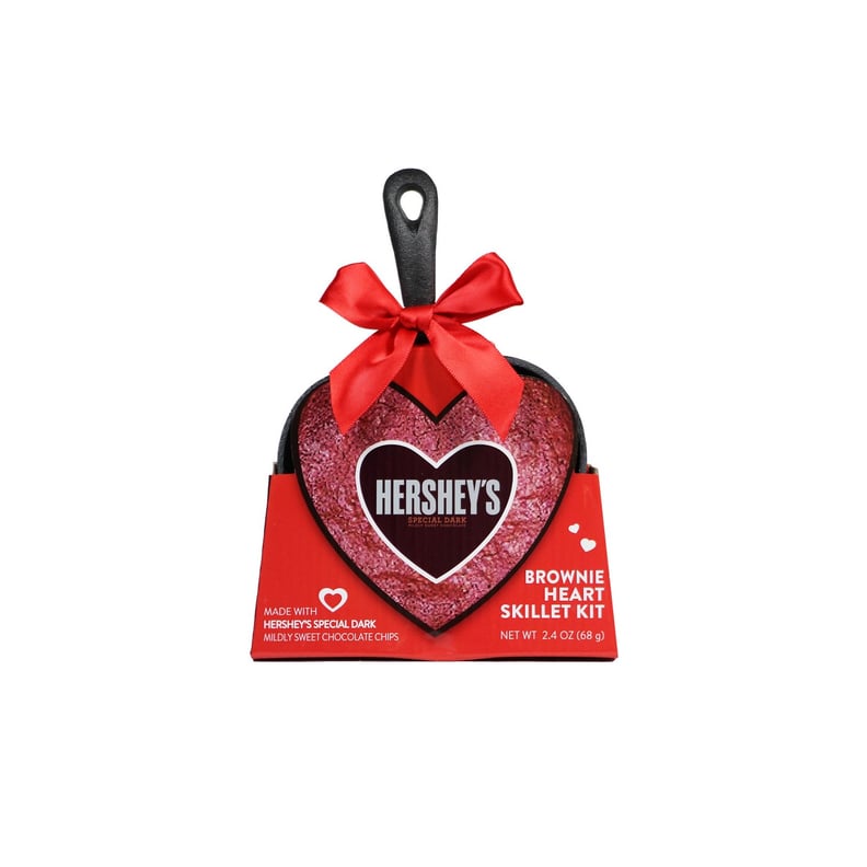 Valentine's Day Heart Shape Skillet With Hershey's Special Dark Chocolate Brownie Mix