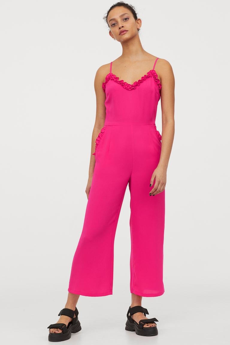 H&M Ruffle-Trimmed Jumpsuit