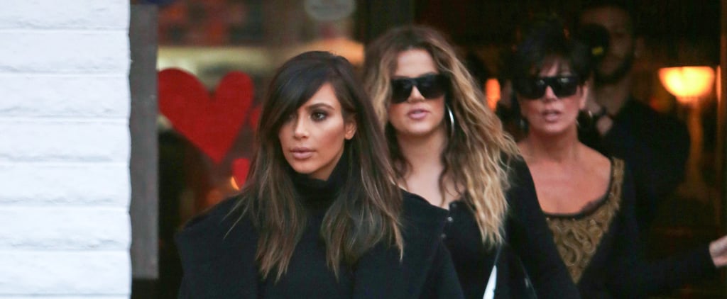 Kim Kardashian Showing Her Stomach in LA