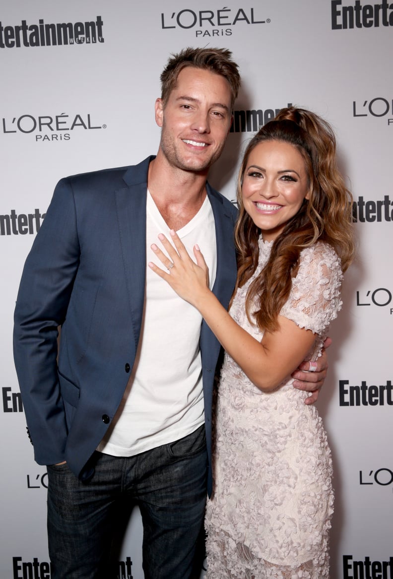 September 2016: Chrishell and Justin Make Their Red Carpet Debut as an Engaged Couple