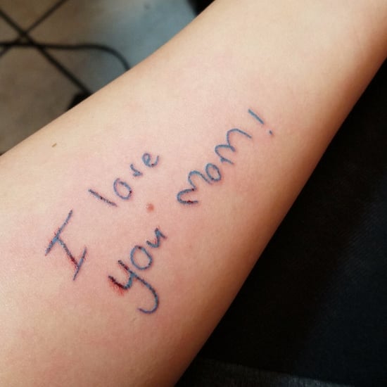 Mom's Handwritten Tattoo to Honor Late Daughter