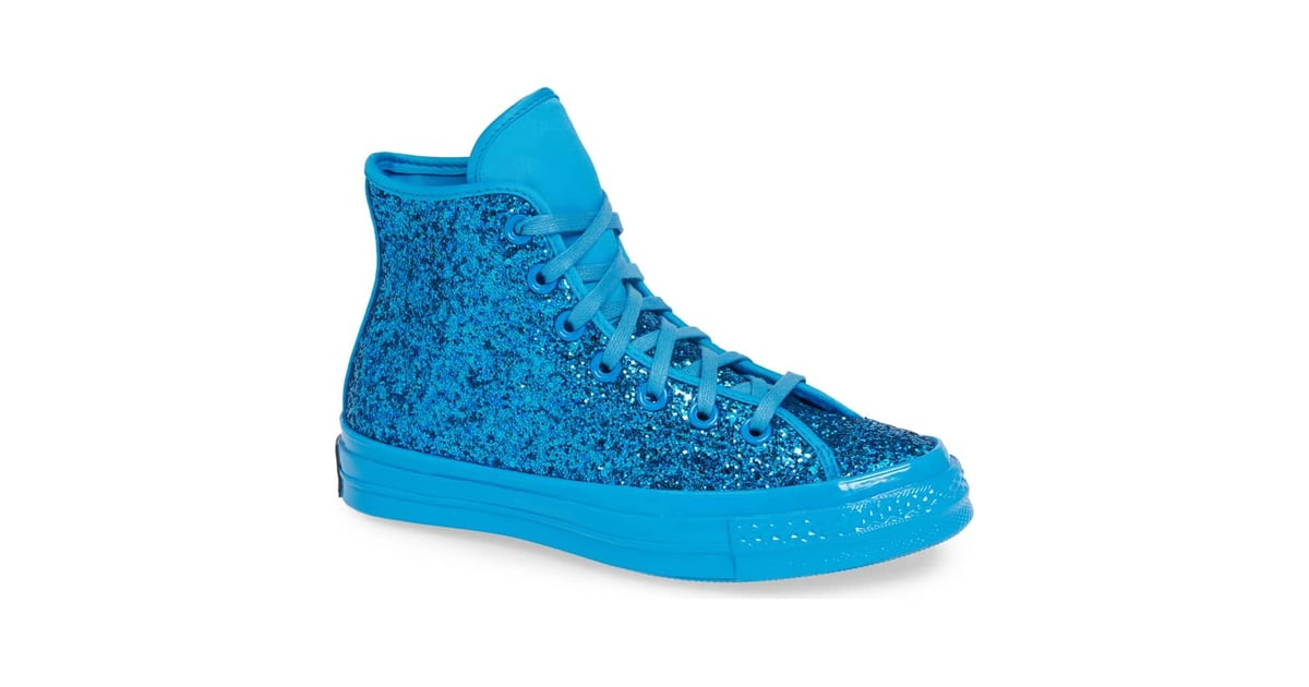 Converse Chuck Taylor All Star Glitter High Top Sneaker | If Cinderella Saw  These Glittery Converse, We Bet She'd Trade In Her Glass Slippers |  POPSUGAR Love & Sex Photo 4