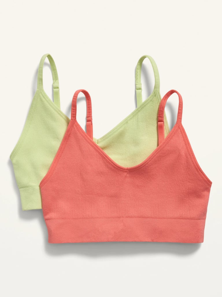 Old Navy Seamless Light Support Sports Bra 2Pack Best Sports Bras