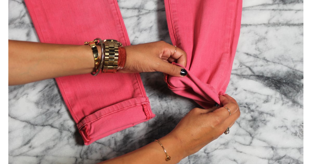how to cuff jeans with booties