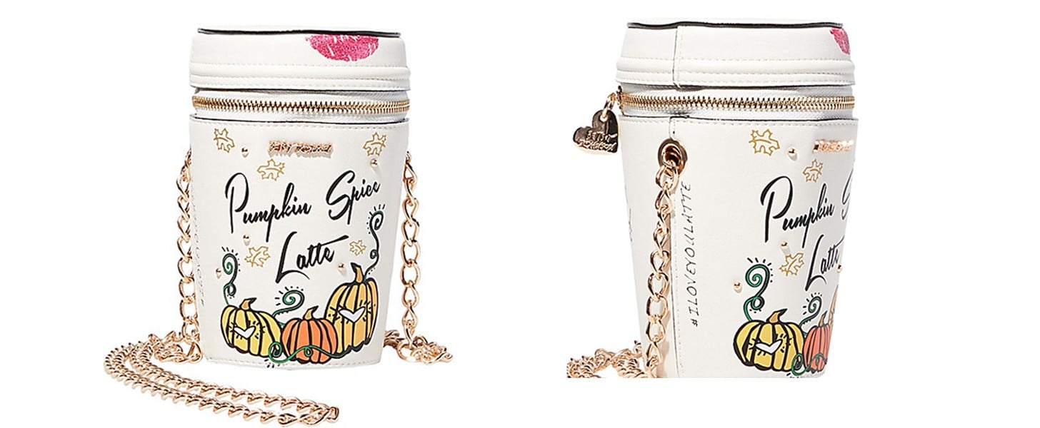 betsey johnson pumpkin spice latte purse