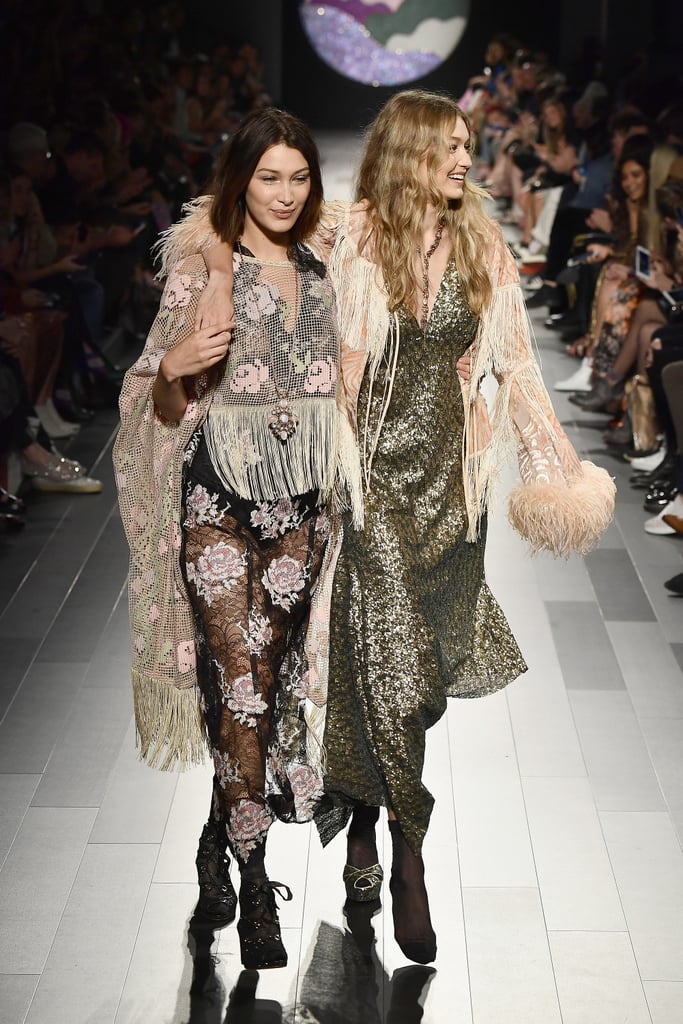 Gigi and Bella Hadid Anna Sui NYFW 2017