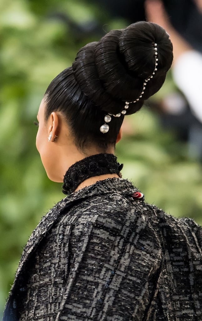 Tessa Thompson's hair at the 2018 Met Gala