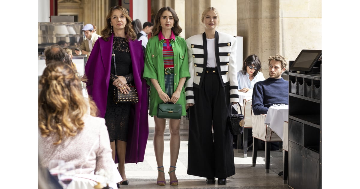 Sylvie's Valentino Bag, Emily's Tod's Bag, and Camille's Patou Bag