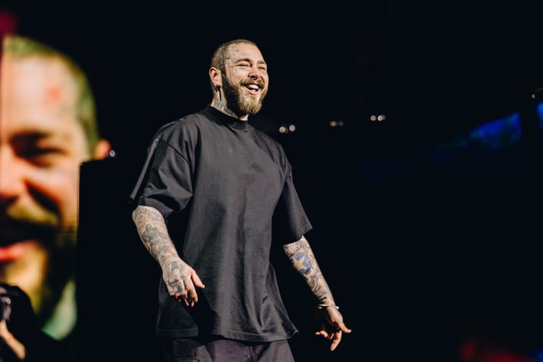 INDIO, CALIFORNIA - APRIL 16: Post Malone performs at the Sahara Tent at 2022 Coachella Valley Music and Arts Festival weekend 1 - day 2 on April 16, 2022 in Indio, California. (Photo by Matt Winkelmeyer/Getty Images for Coachella)