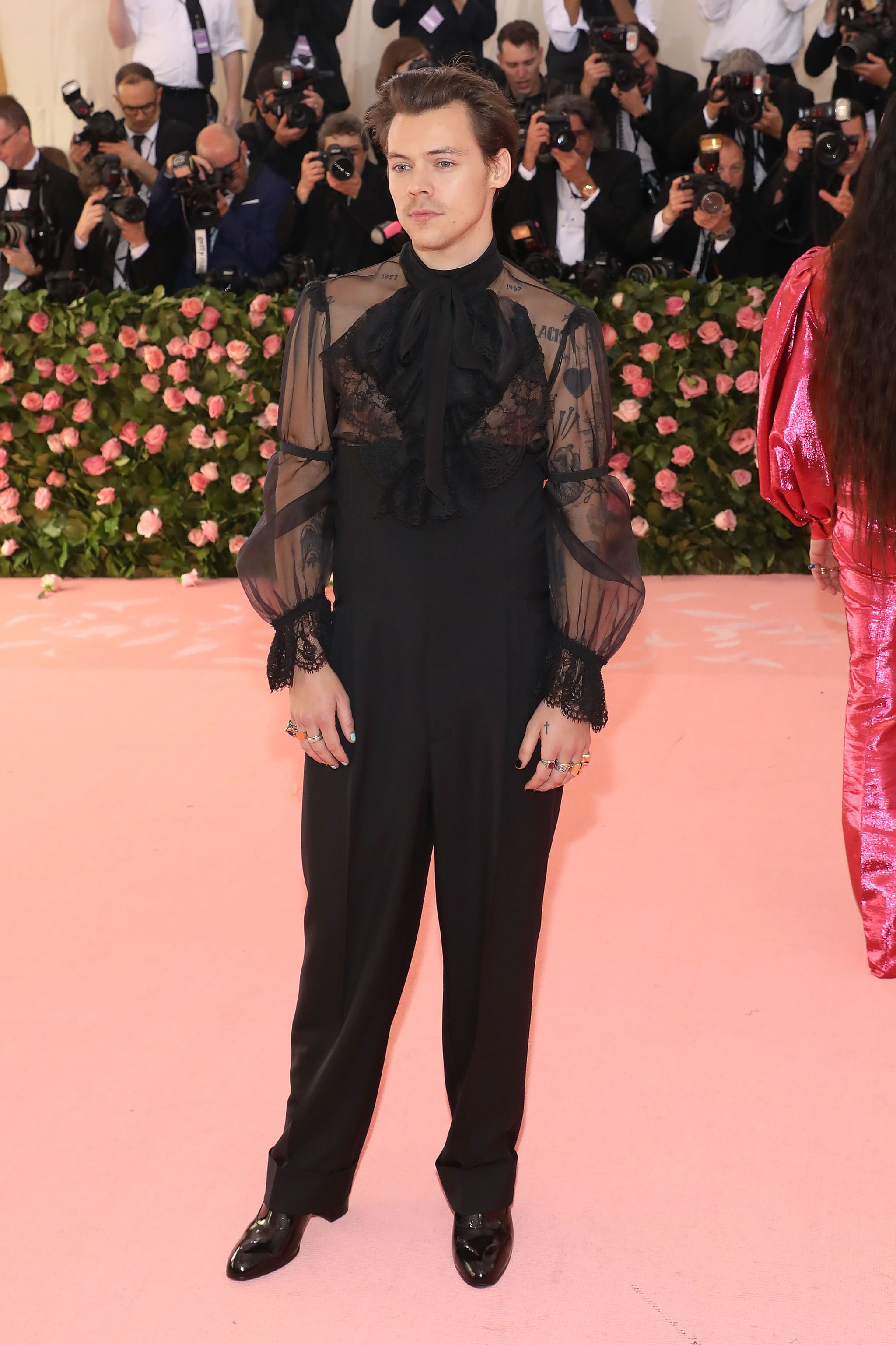 Harry Styles In May 2019 Almost All Of Harry Styles S Best Looks This Year Have One Thing In Common Gucci Popsugar Fashion Photo 4