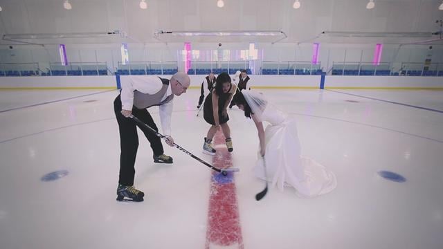 Ice Rink Ceremony Hockey Wedding Ideas Popsugar Love And Sex Photo 5