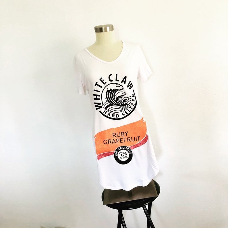 White claw t shirt dress on sale