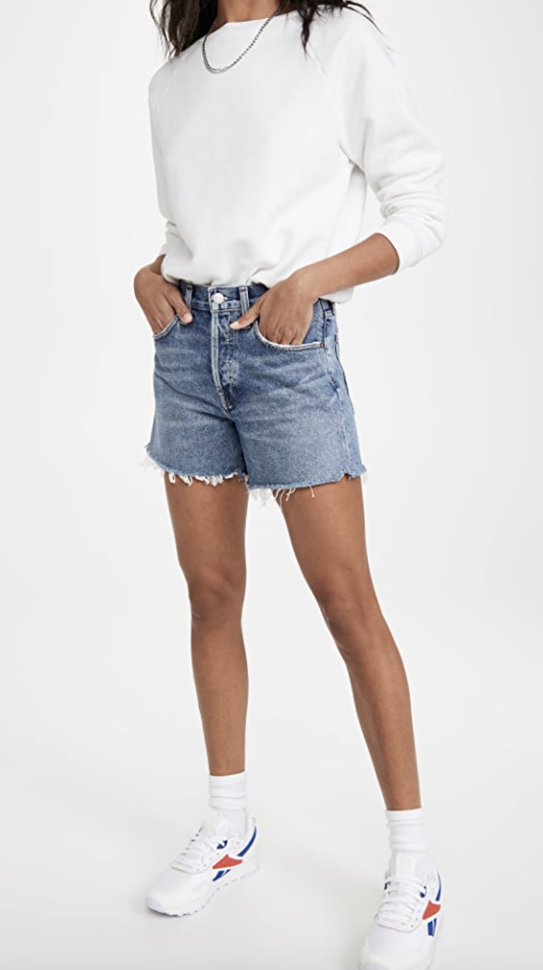AGOLDE Parker Long Loose Vintage Shorts Dua Lipa Gives the