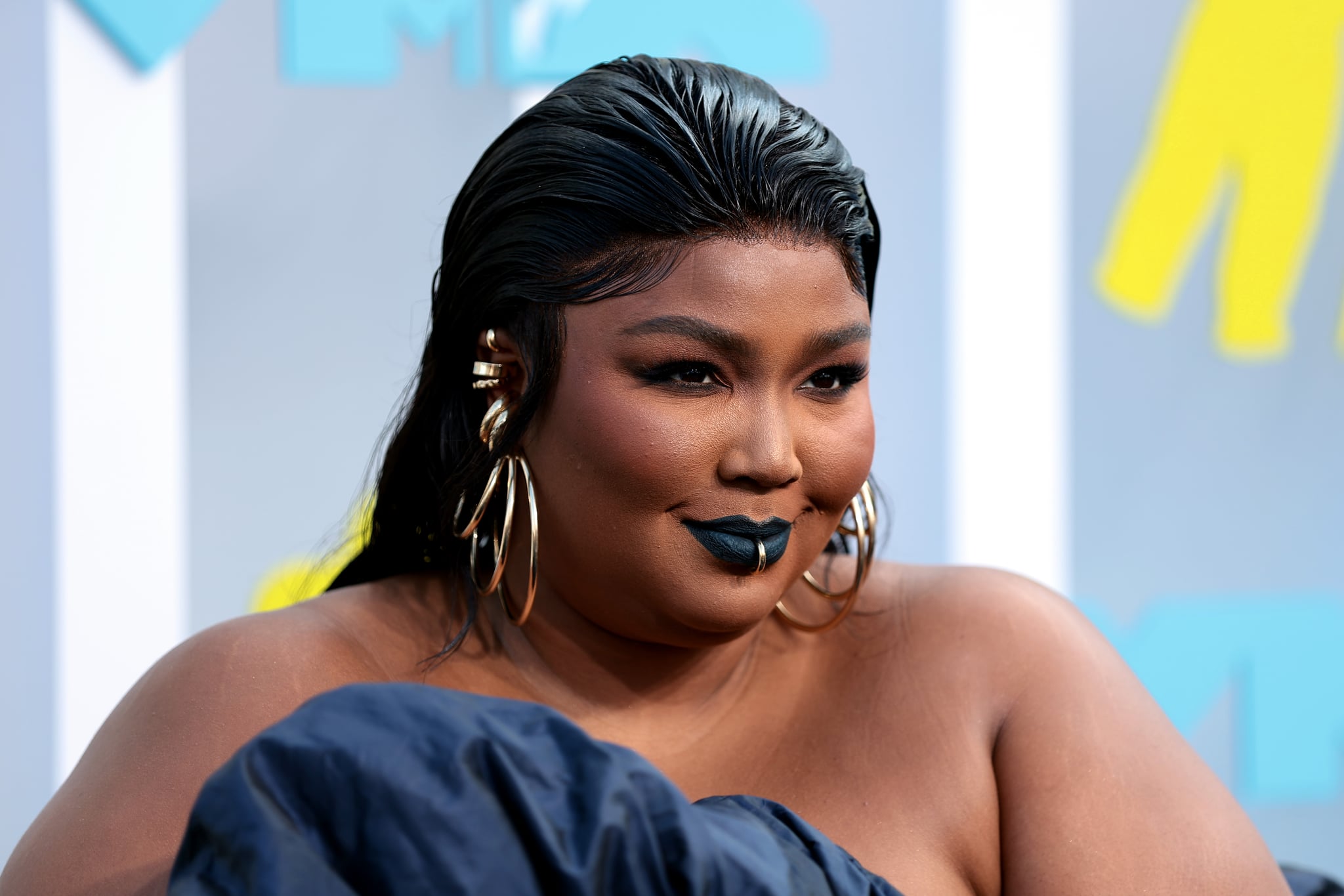 NEWARK, NEW JERSEY - AUGUST 28: Lizzo attends the 2022 MTV VMAs at Prudential Centre on August 28, 2022 in Newark, New Jersey. (Photo by Dimitrios Kambouris/Getty Images for MTV/Paramount Global)
