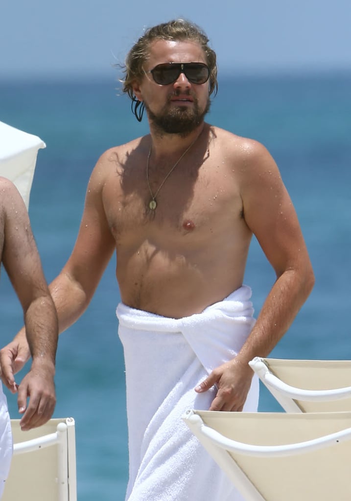 Shirtless Leonardo DiCaprio in Miami Beach 2014 Pictures POPSUGAR