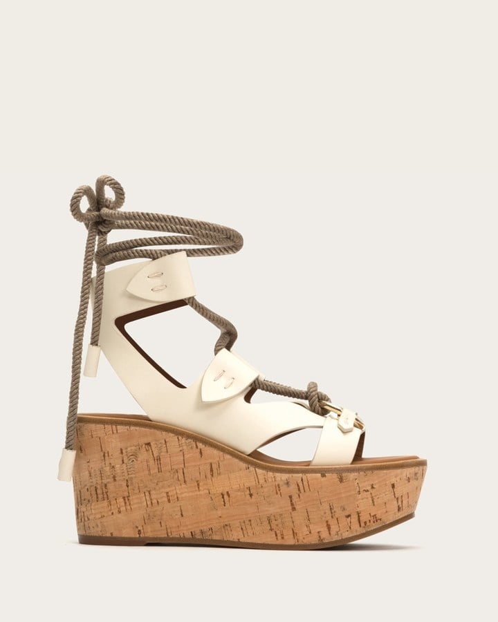If you love a platform, try Frye's Neutral Dahlia Rope Wedge ($498).