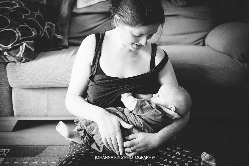 Moms Tandem Breastfeeding Triplets and Toddler