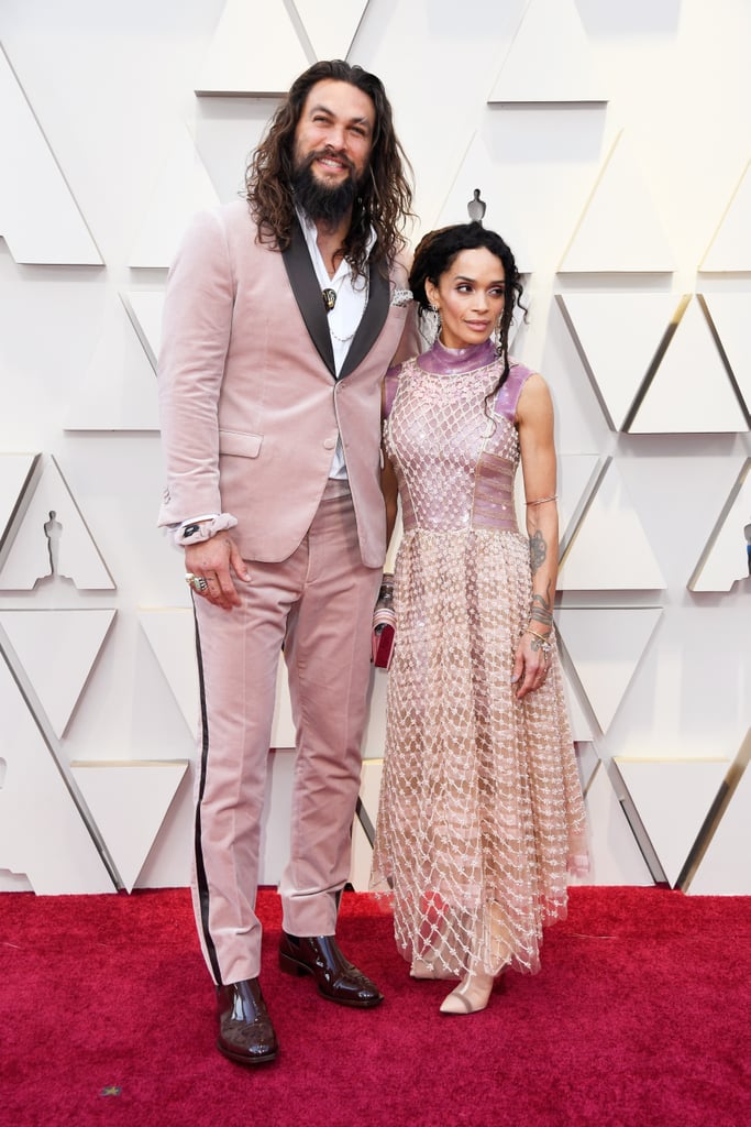 Jason Momoa and Lisa Bonet in Fendi at the 2019 Oscars