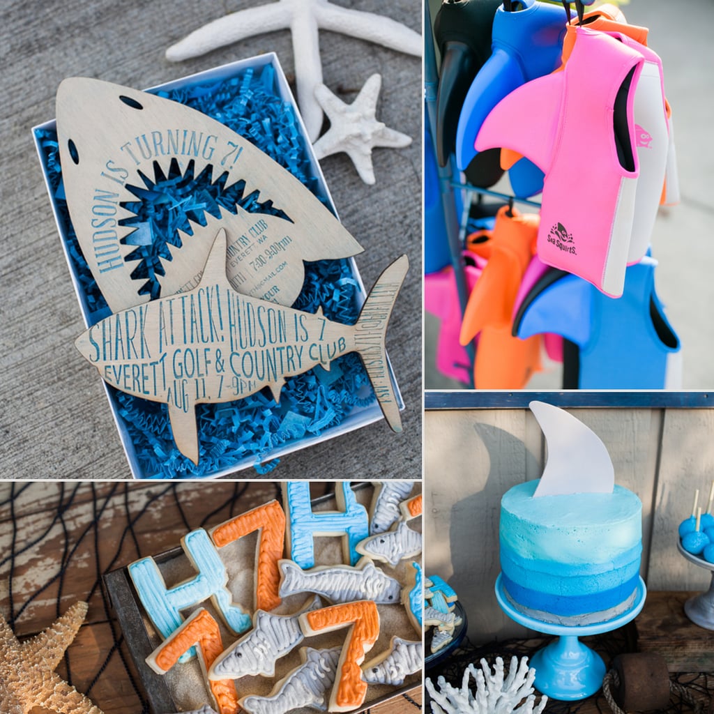 Shark-Themed Birthday Party by Jenny Cookies