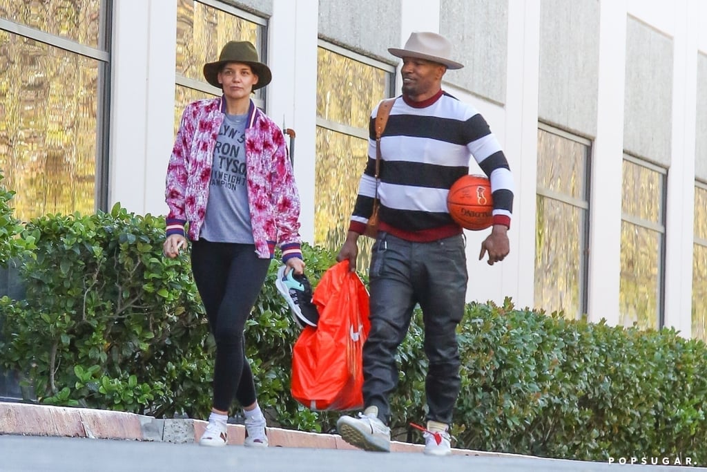 Jamie Foxx and Katie Holmes on Valentine's Day 2018