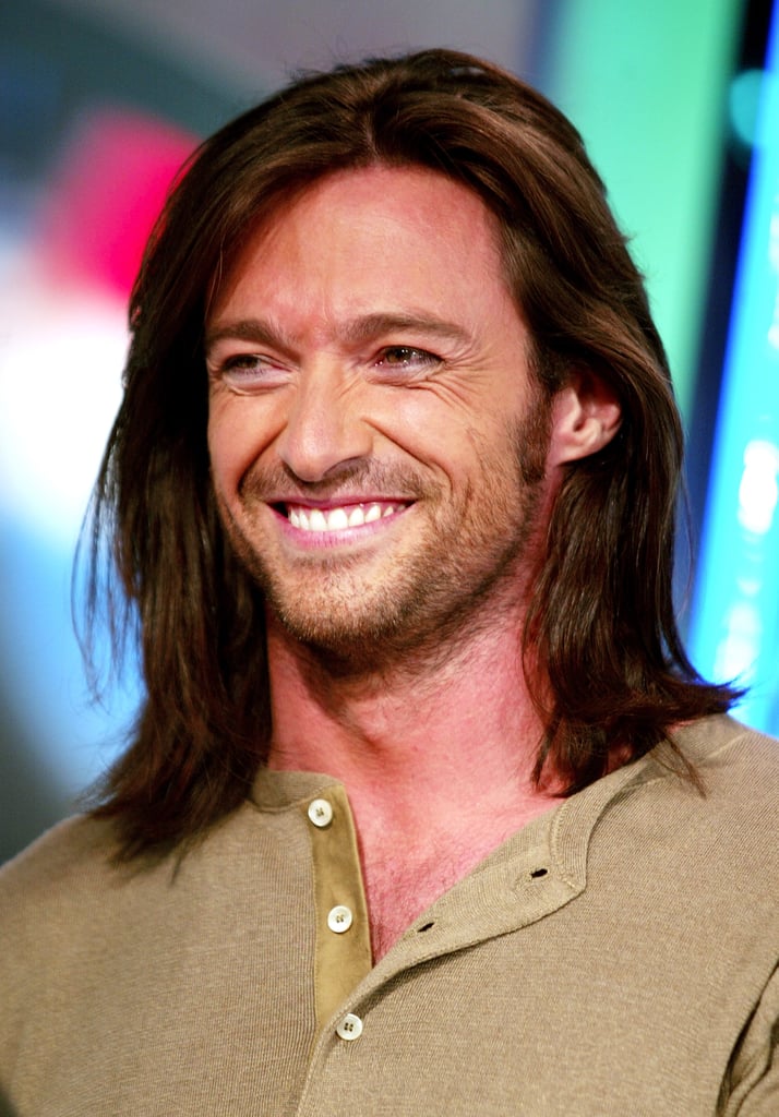 Hugh Jackman sported a longer 'do during his TRL appearance in 2003.