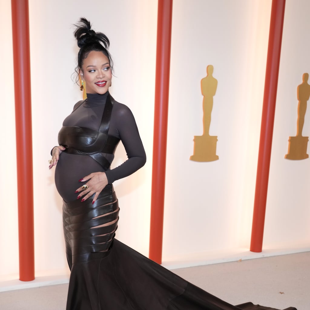 Rihanna Walks the Oscars Red Carpet After Announcing Her Second Pregnancy