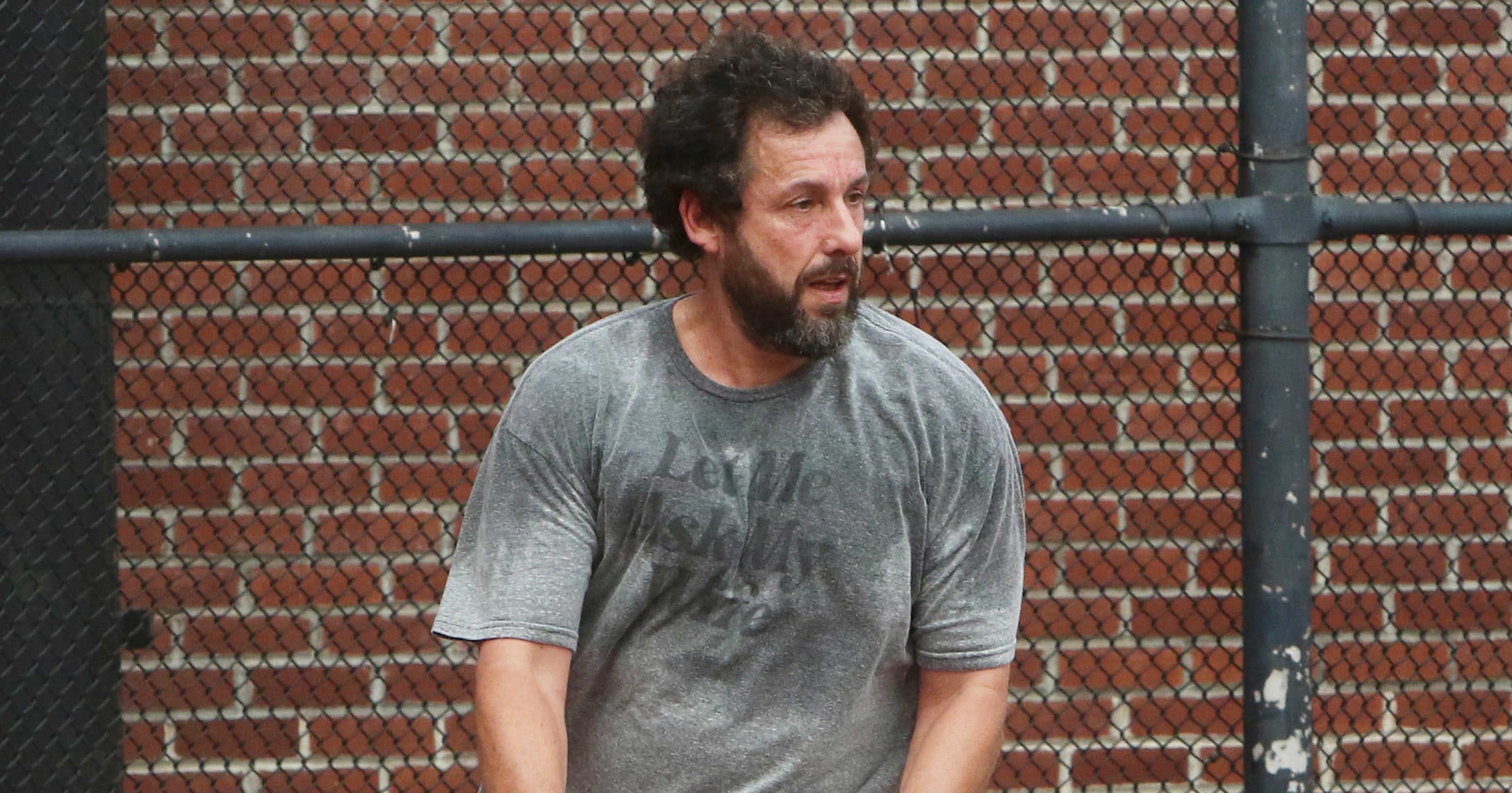 Adam Sandler’s “Let Me Ask My Wife” Shirt Is Peak Sandlercore — Shop His Exact Tee