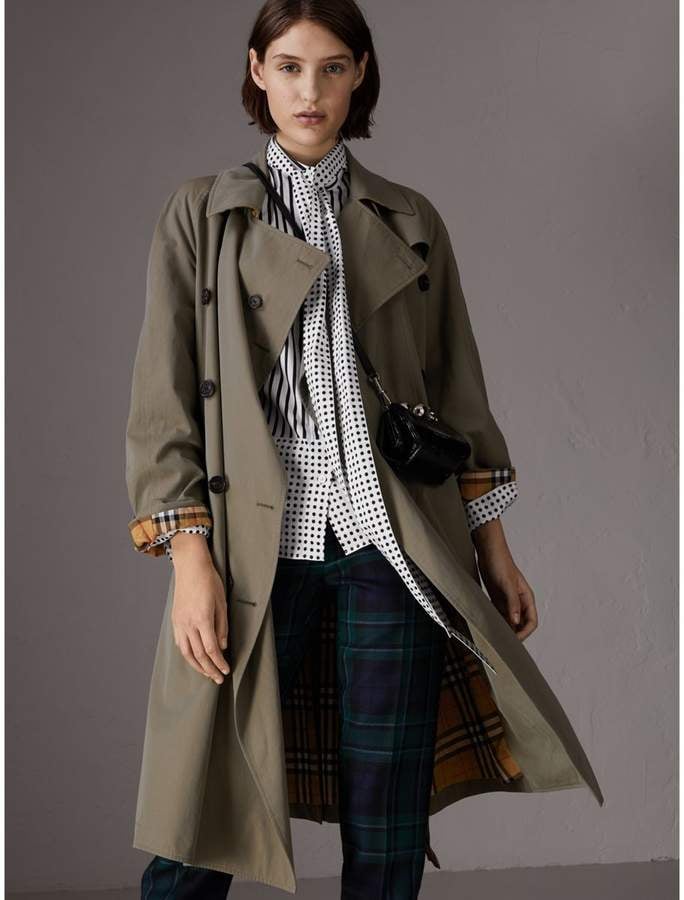 Burberry Tropical Gabardine Asymmetric Trench Coat