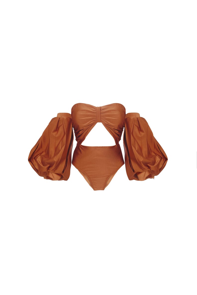 Rust Puff Sleeve Bodysuit – Fe Noel