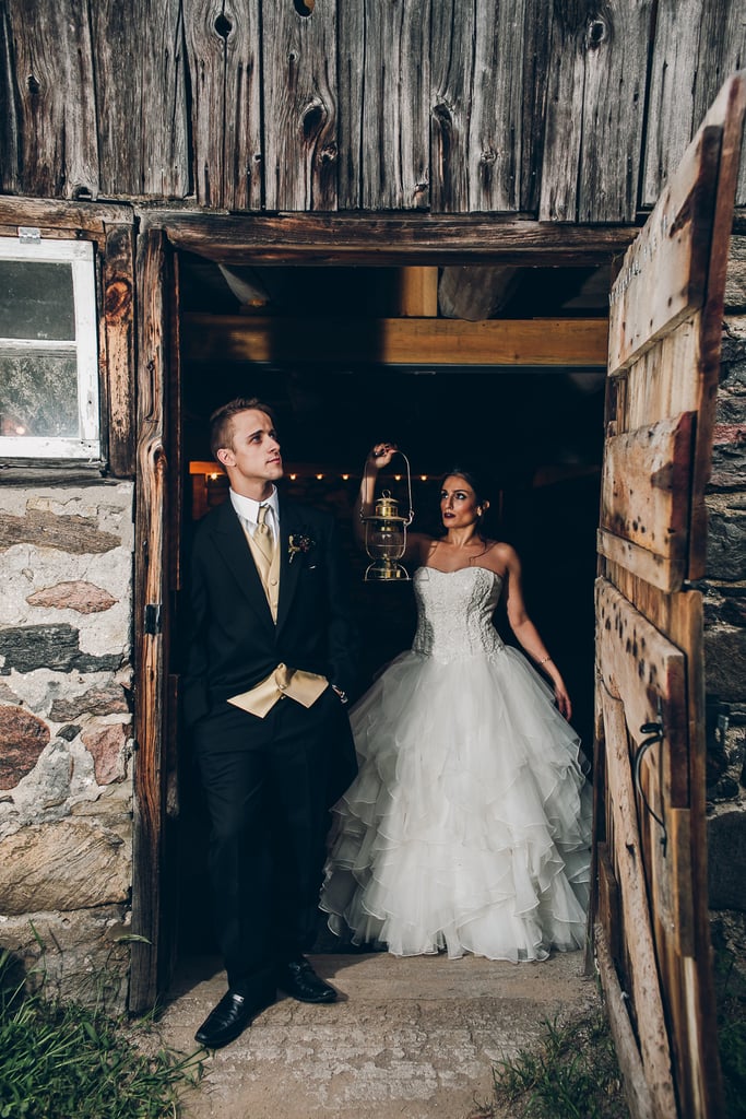 Black and Gold Halloween Wedding