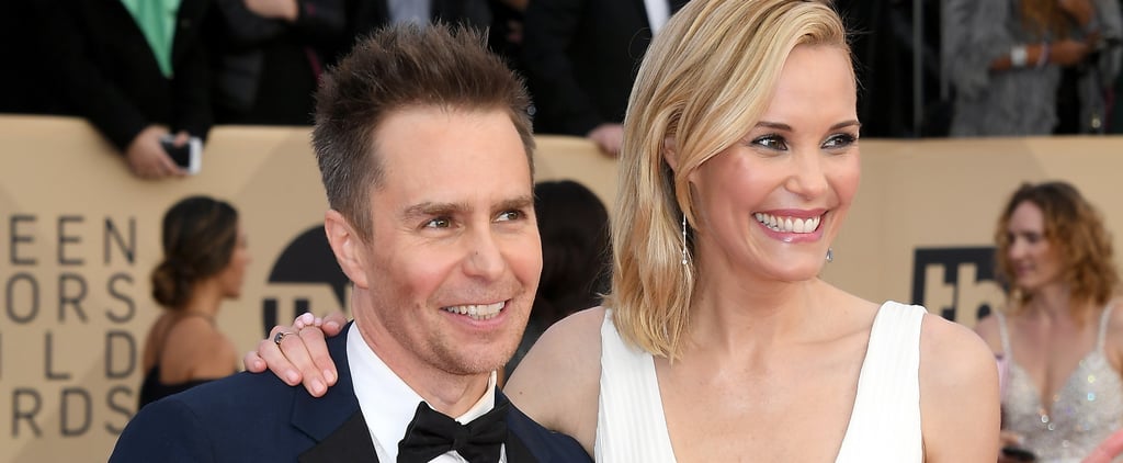 Sam Rockwell and Leslie Bibb at the 2018 SAG Awards